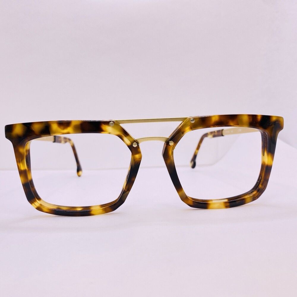 SEE Eyeglasses Sunglasses Authentic Frames Italy 2632 C707 53-18-145 Gold Havana